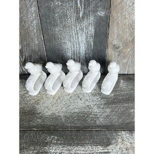Set of 5  Vintage Ardalt Japan Porcelain Bird Napkin Rings